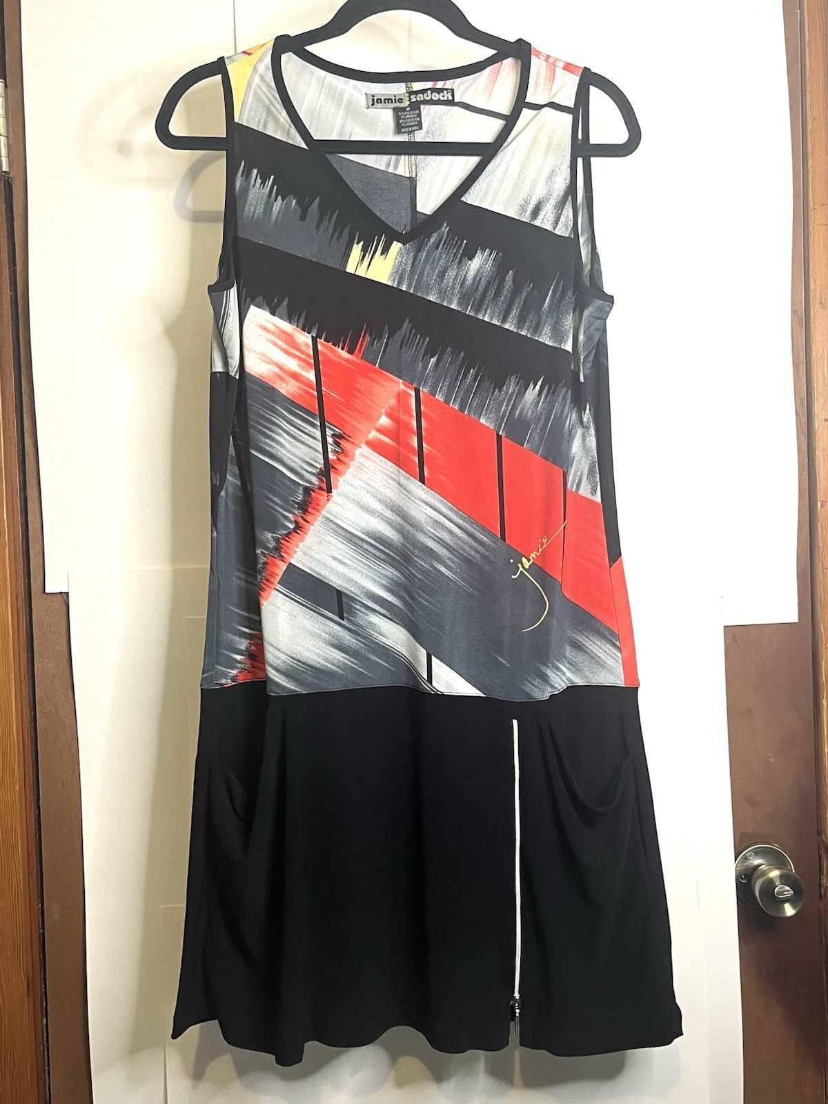 Jamie Sadock Women’s M Sleeveless Abstract Print Athletic Dress Golf Tennis