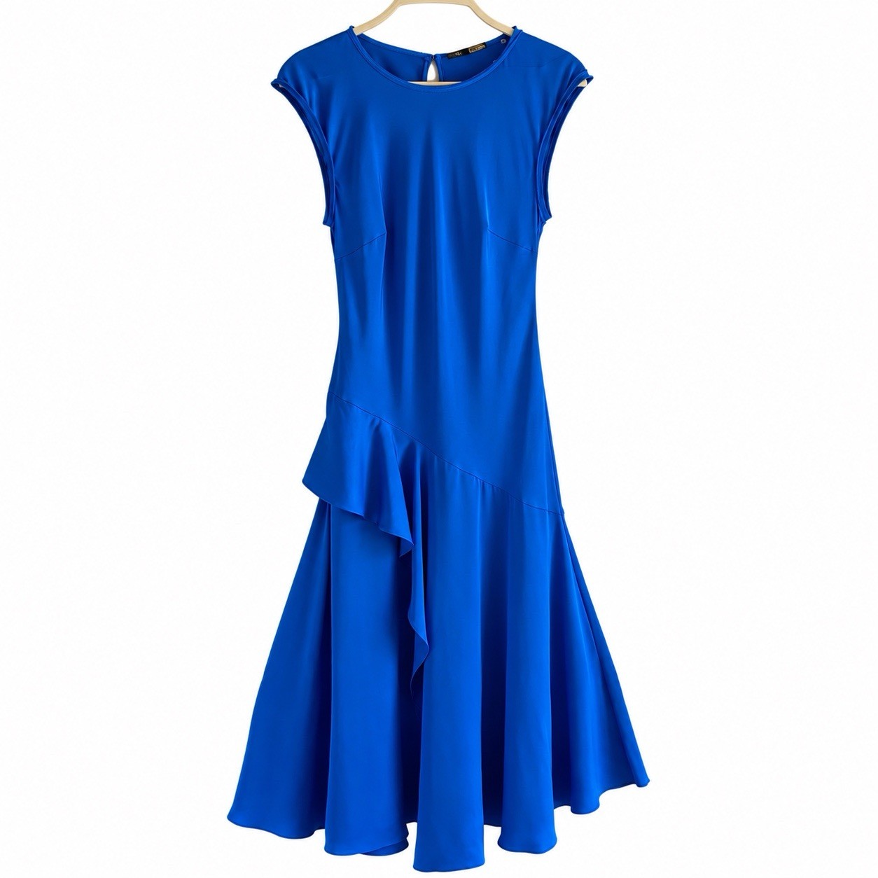 NWT Kobi Halperin Lili Bias Cut Blue Jay Long Midi Dress Evening Wedding Guest S