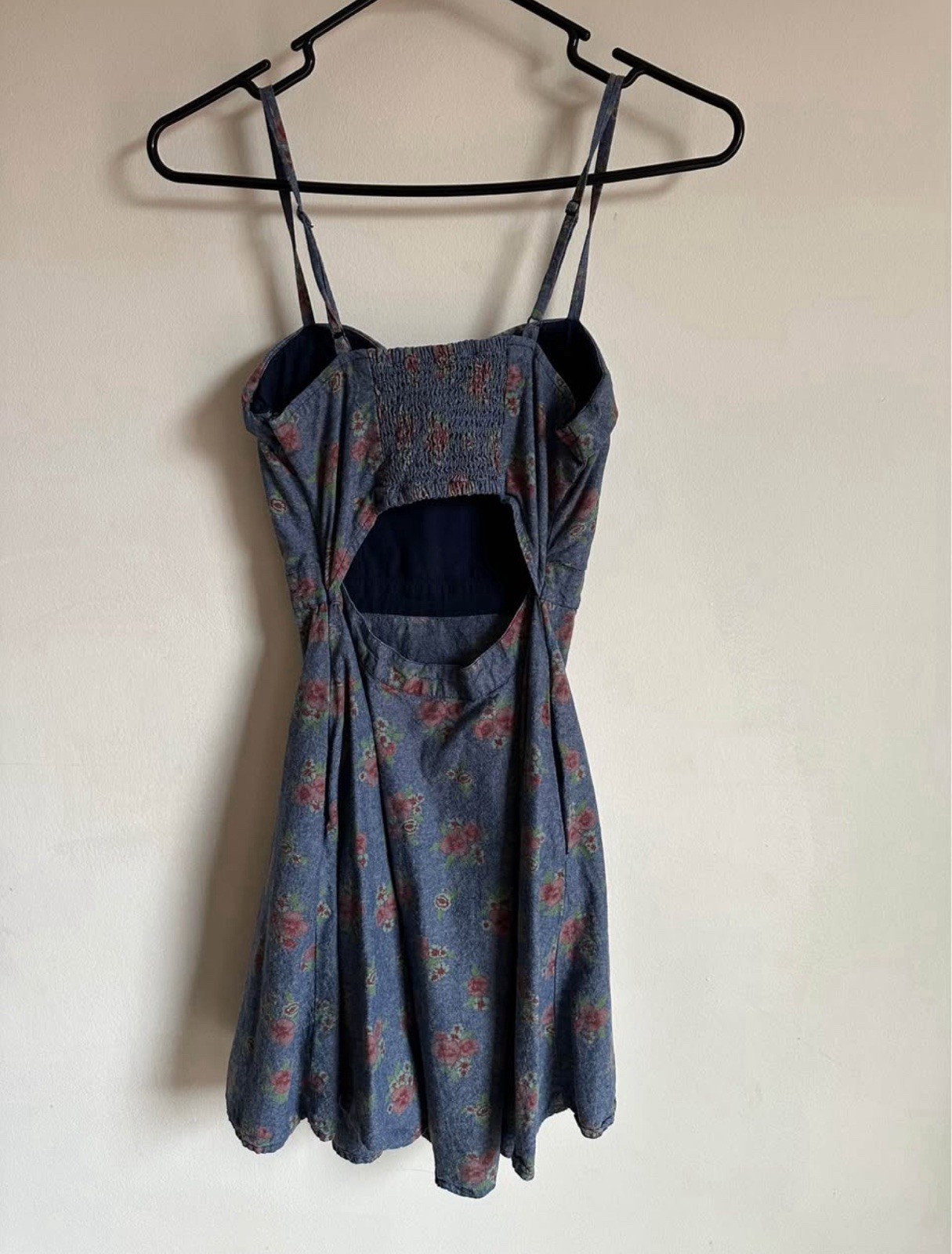 Jessica Simpson Floral Chambray Bustier Summer Dress / Womens S