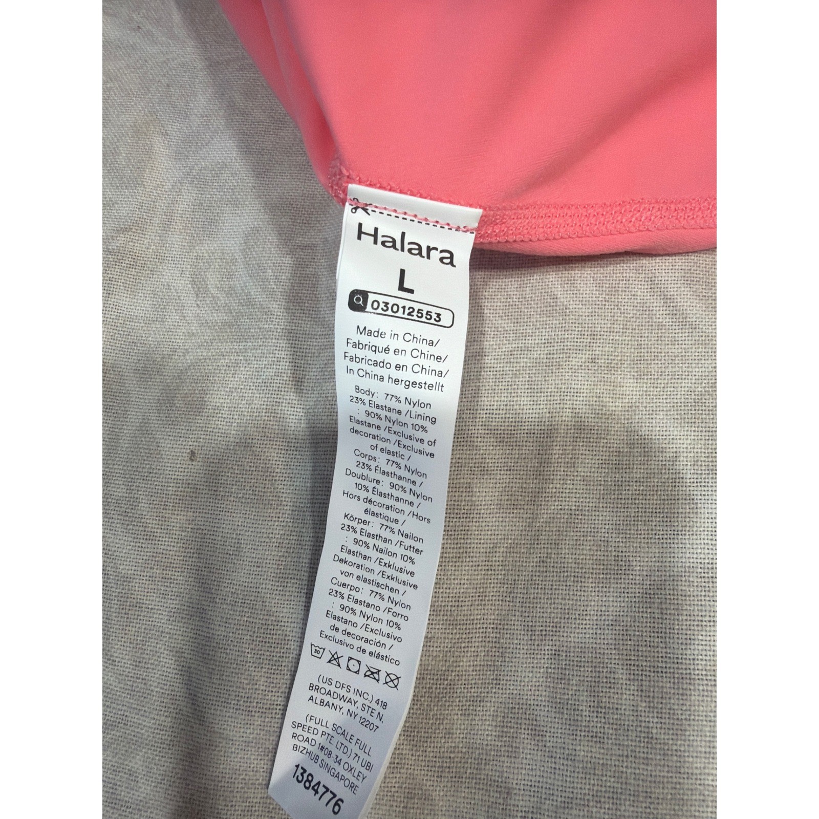 Halara Easy Peezy Plush Tummy Control Active Dress Pockets Pink Large New