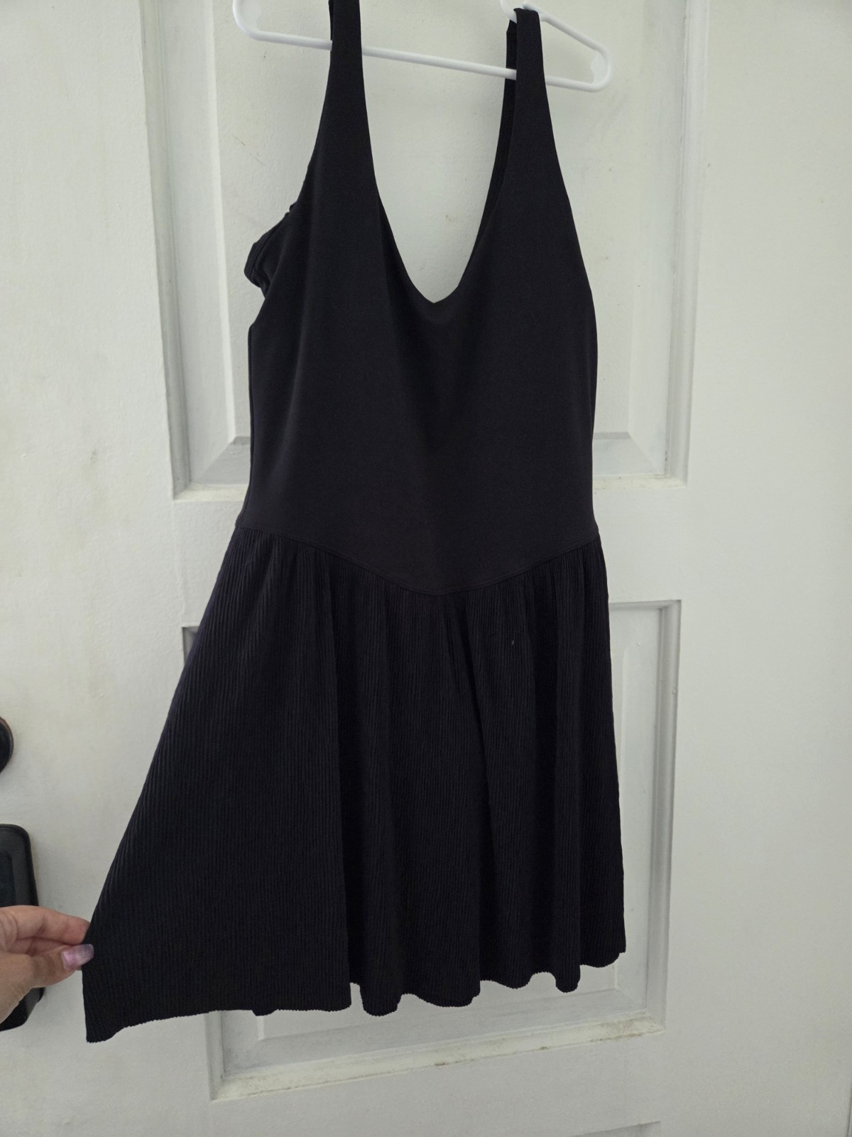 Women’s Black Active Athletic Pleated Tennis Dress Size Small
