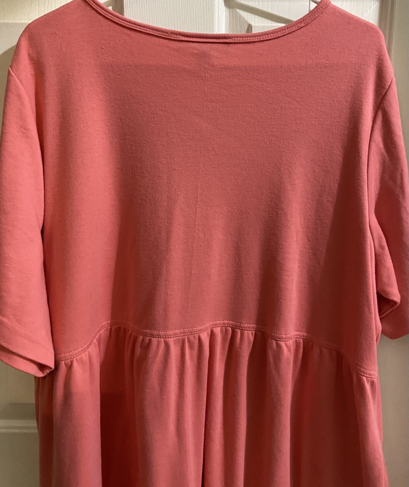1XSpring/Summer Full Length Dress, 2pockets, Over-the-head Pull-on COMFY, MODEST