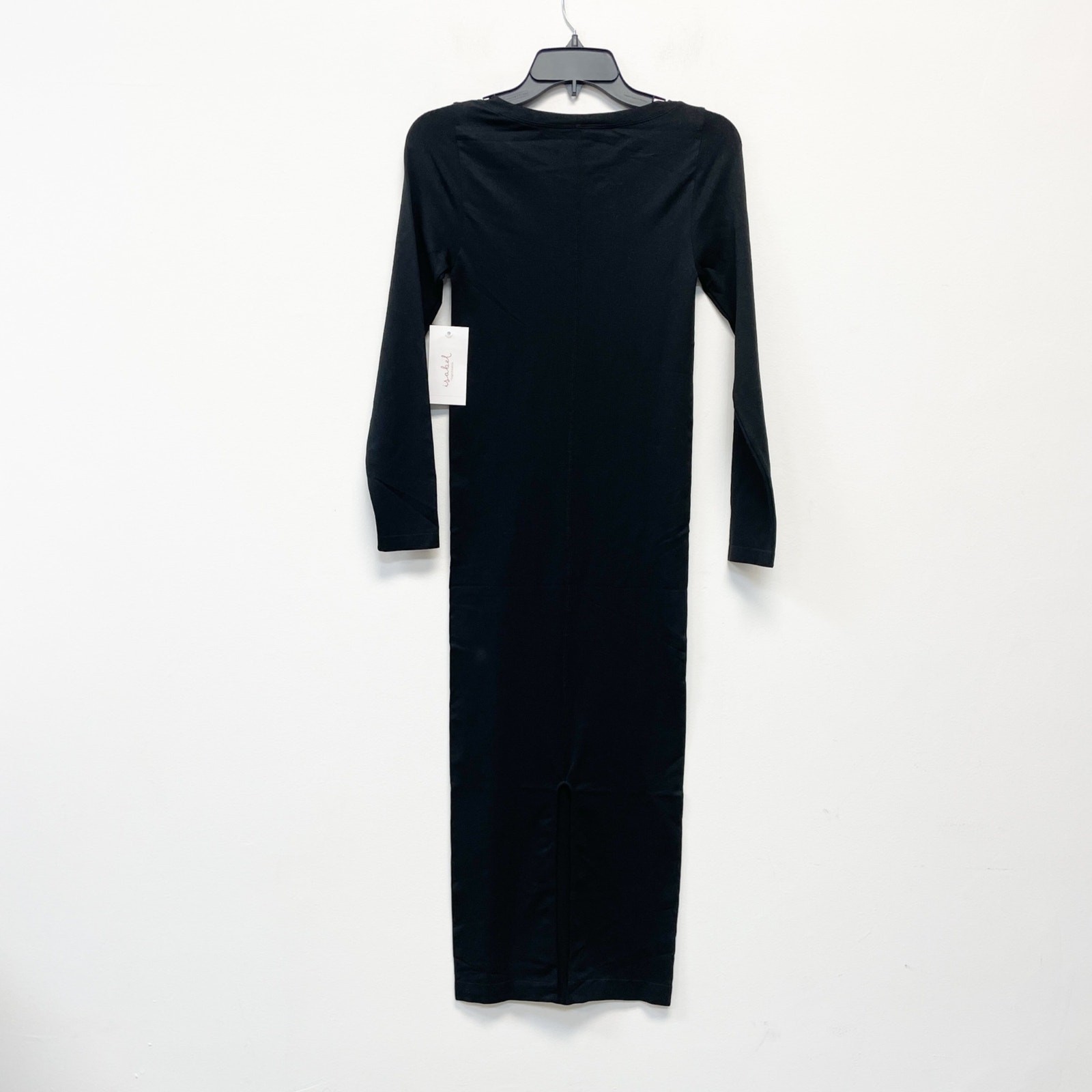 Isabel By Ingrid & Isabel Black Long Sleeve Jersey Midi Maternity Dress XS
