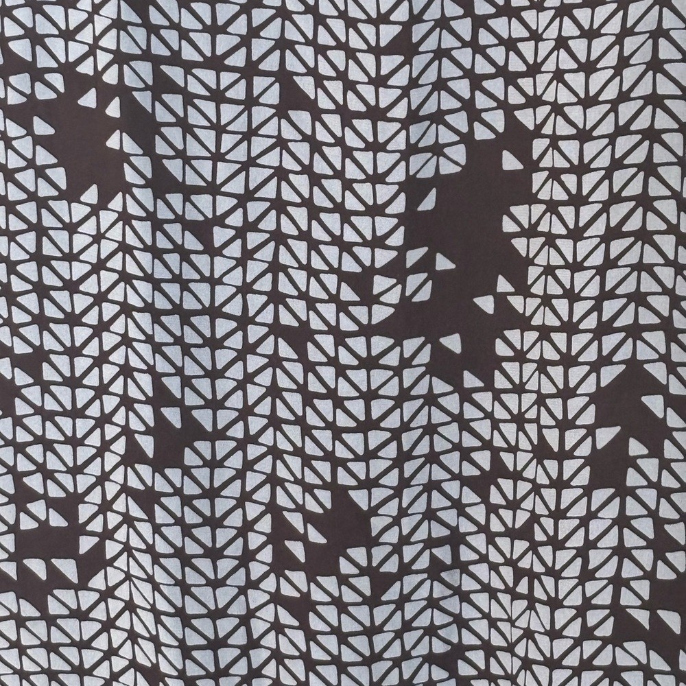 Theory Silk Tile Print Smocked‑Back Midi Slip Dress Blue White Size L