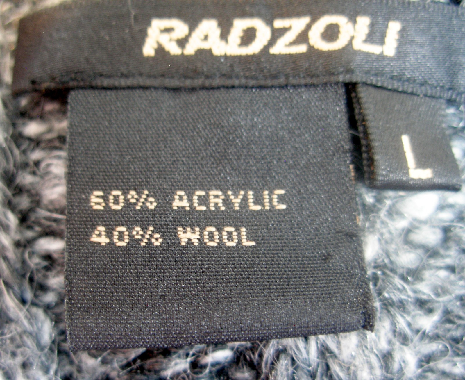 Radzoli Gray Knit Dress with Sequin Details and Ruffle Hem Boho Artsy Large