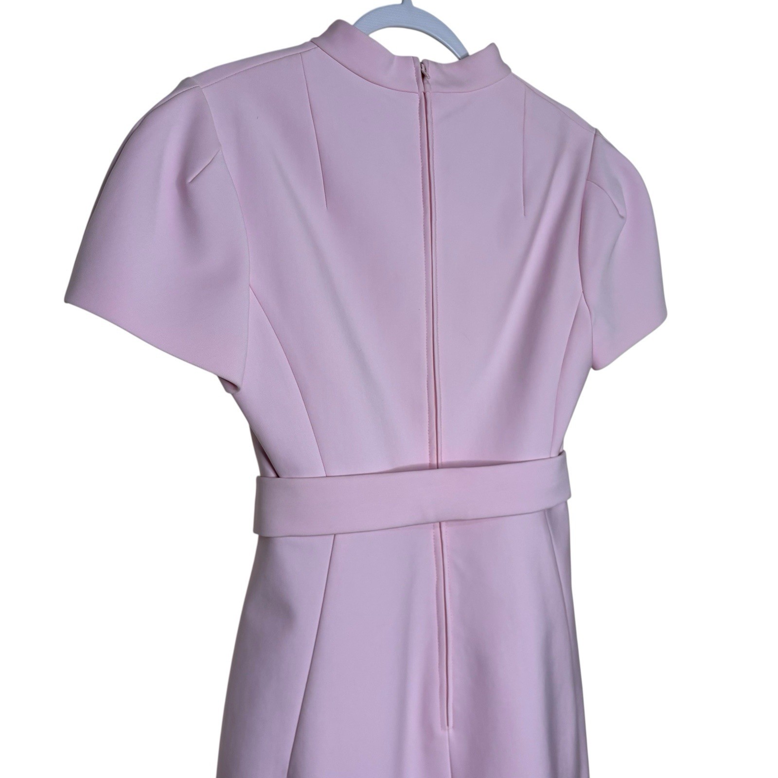 Scanlan Theodore Italian Milano Button Mini Dress Size AU 10 / US 6 Pink