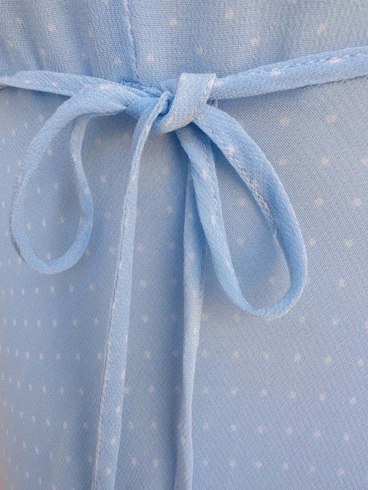 Vintage 2000s BluGirl Blumarine Blue Polka Dot Rayon Slip Dress I40 Y2K Gem💎