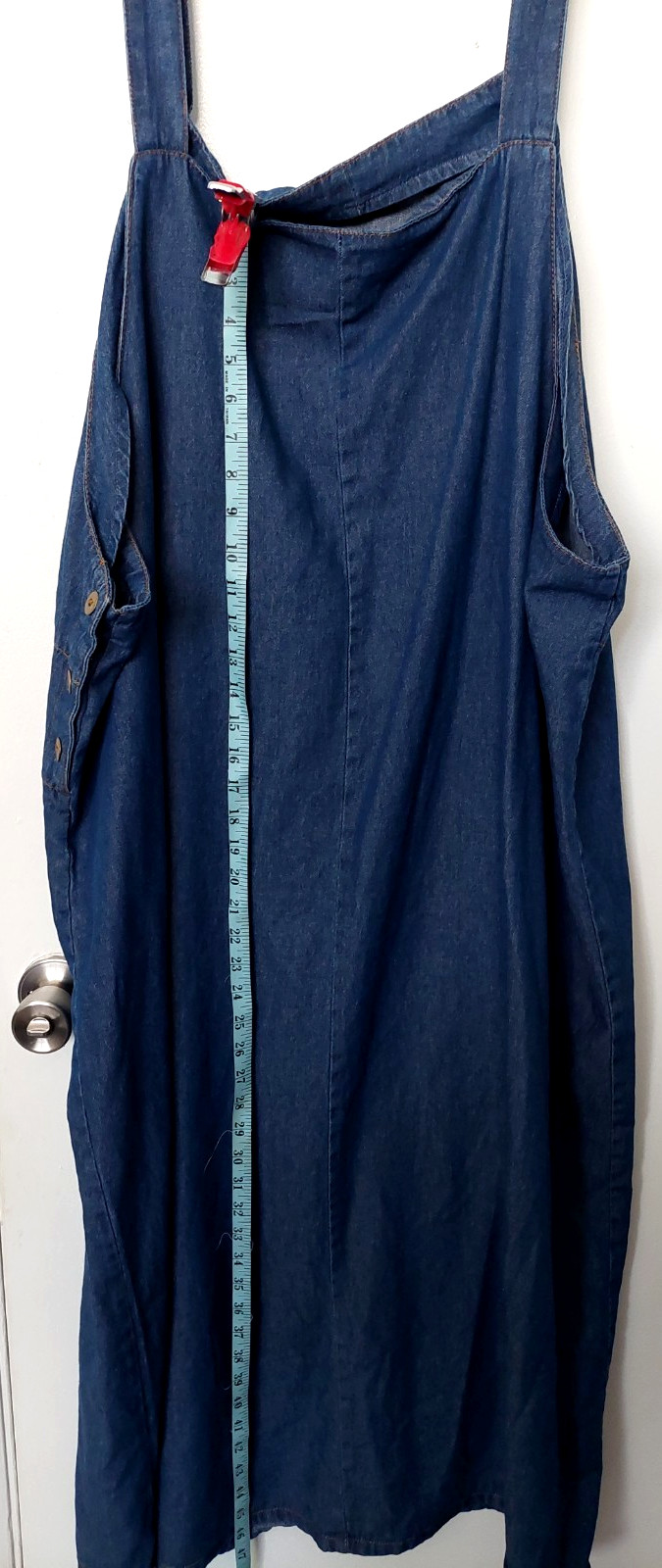 VTG White Stag Overall Dress Shift Jumper Denim Cotton Women’s Plus Sz 26
