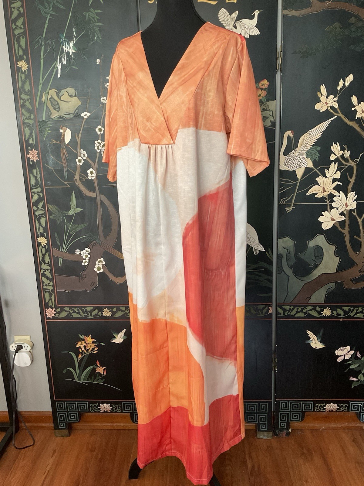 NWOT Loose Fitting Comfortable Elbow Length Sleeve Dress Sz M/L TALL