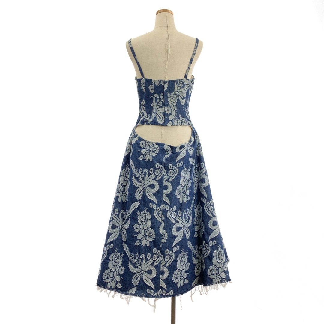None |2019SS | Embroidery Tulle Layered Cut-off Volume Dress XS Used KLDR-0