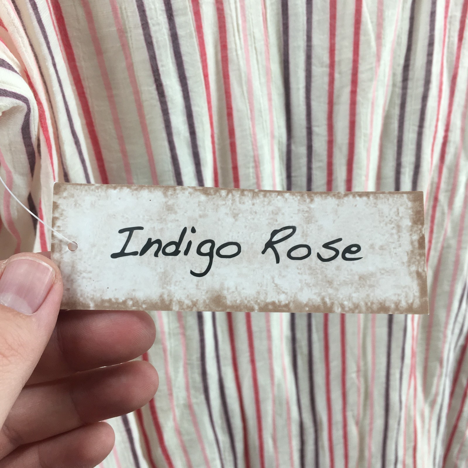 Indigo Rose Shirt Dress Womens 2X Multicolor Striped Short Sleeve Collared NEW