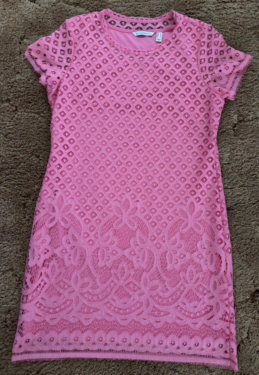 Isaac Mizrah Live ! Pink Lace Dress Medium
