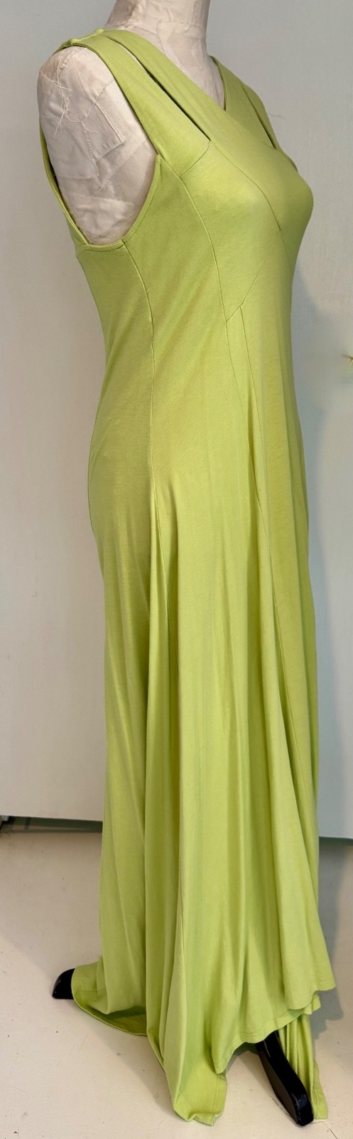 Soft Surroundings Stretch Sleeveless Lime Body Con Dress SZ Sm