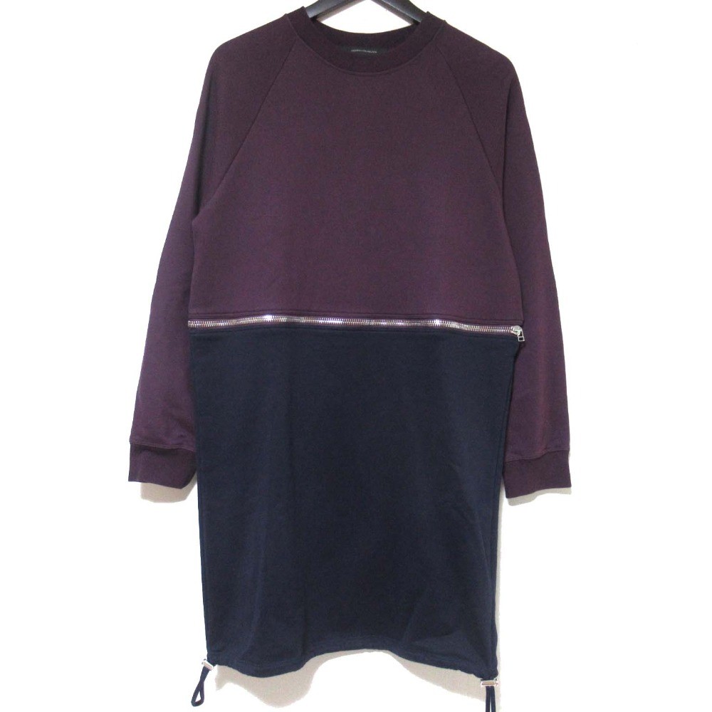 CEDRIC CHARLIER 2-way long sleeve dress pullover size I38 purple navy Women USED