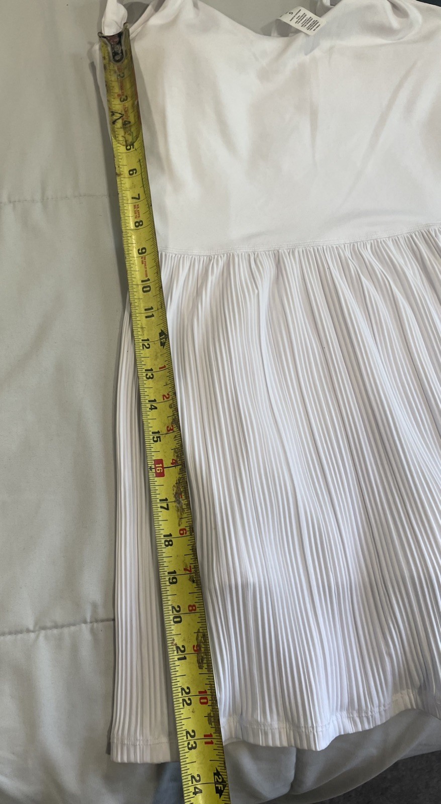 90 Degree by Reflex Jersey Charming Pleated Gym Dress Built-in-Shorts Small NWT