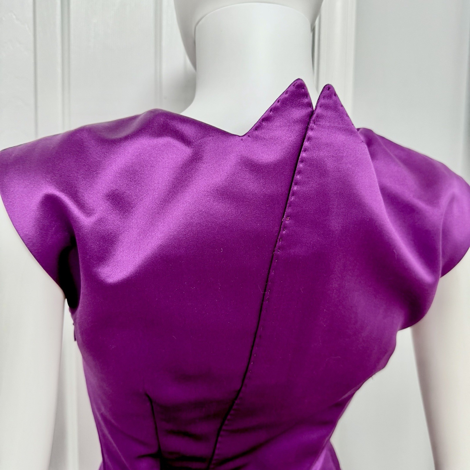 Alexander McQueen Spring / Summer 2008 La Dame Bleue Runway Silk Mini Dress