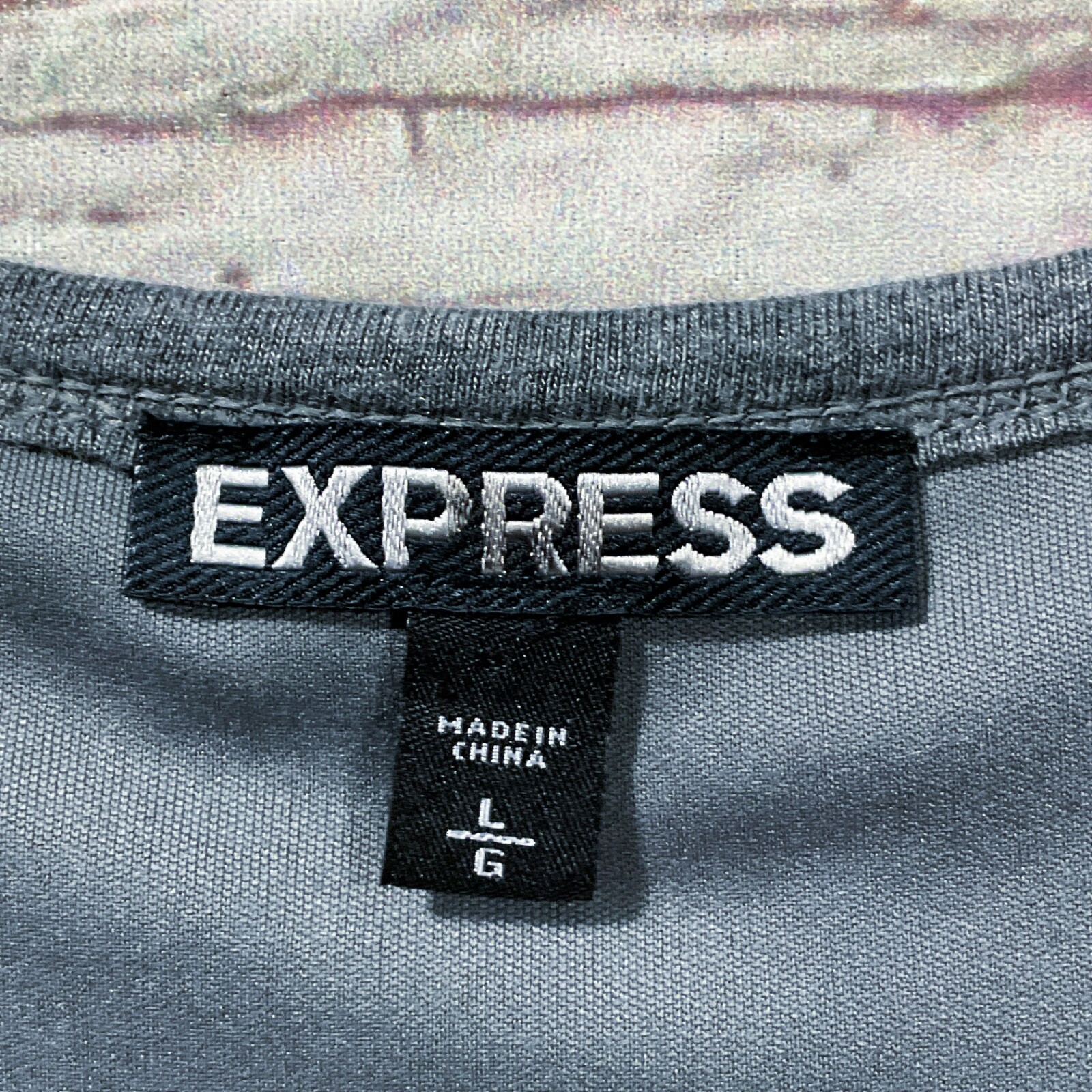 Express Womens Dress size Large Gray Sequin Racerback Pullover Fully Lined Short
