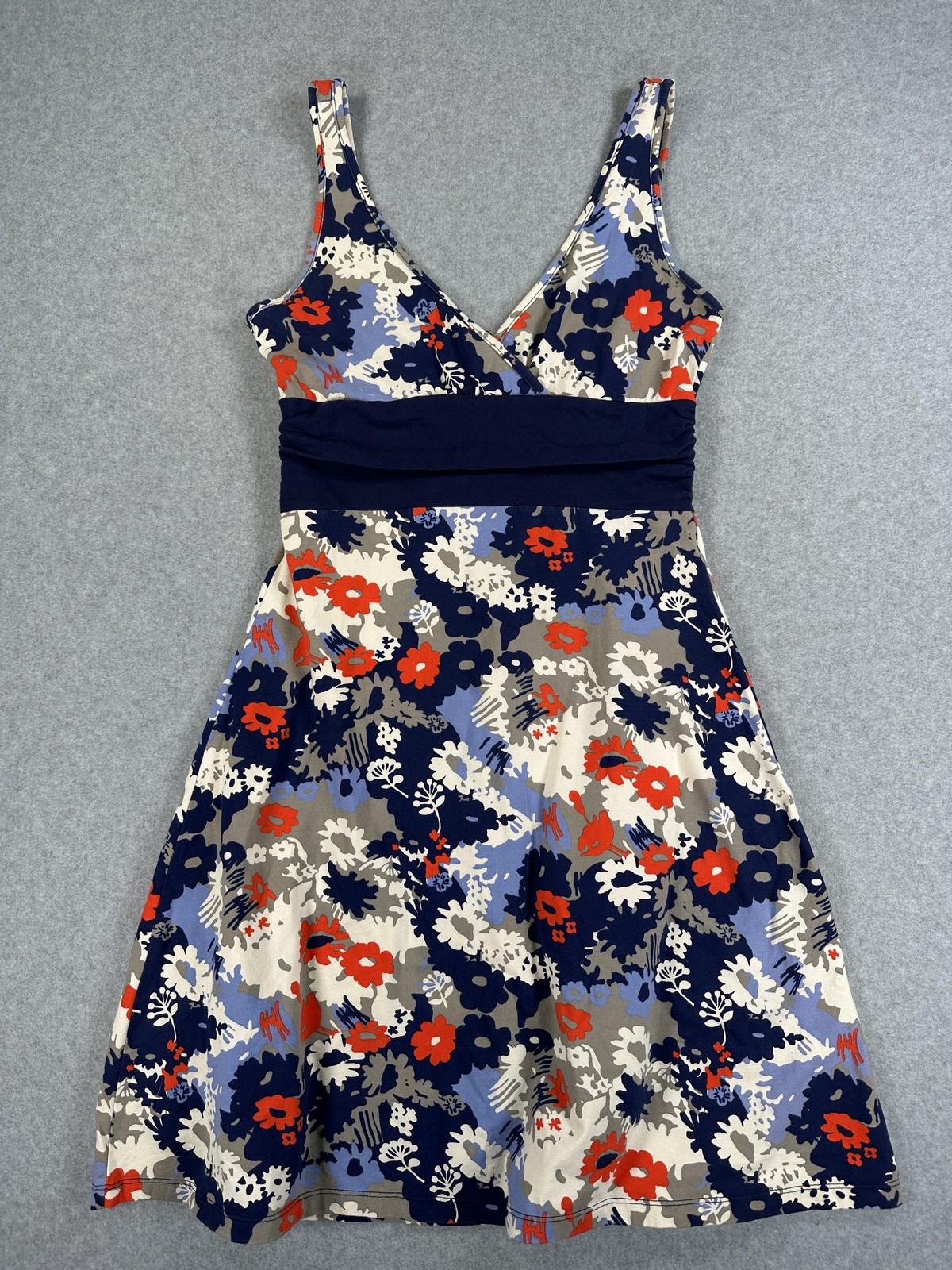 Patagonia Dress Womens Small Multicolor Floral V Neck Fit & Flare Sundress
