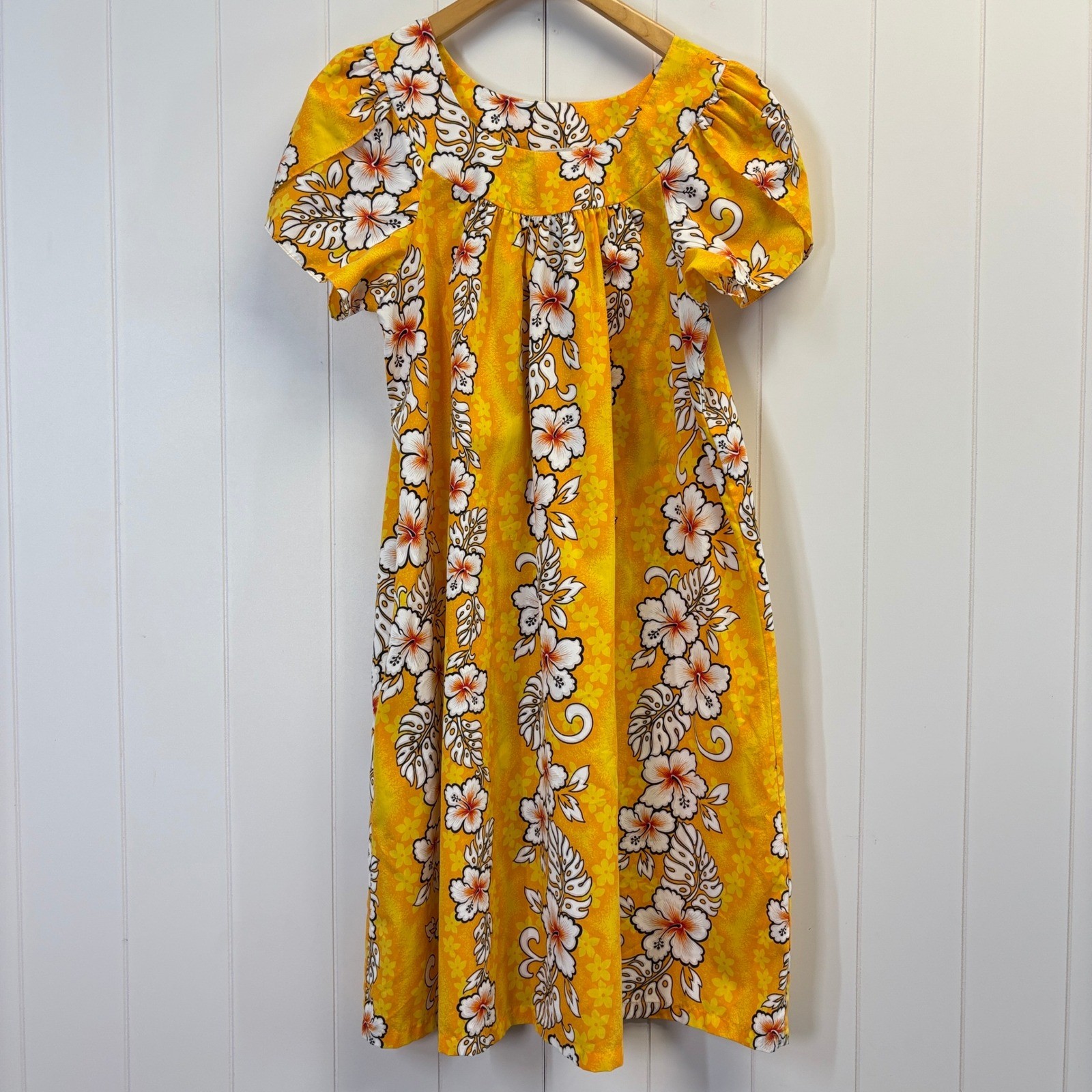 VTG Hawaiian Reserve Collection Tropical Hawaiian Muumuu Dress Size L Resort