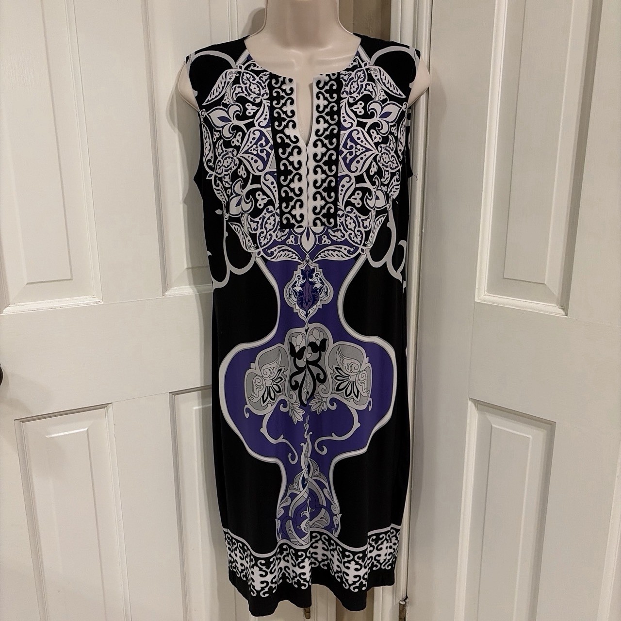 Enfocus Studios Women’s Sleeveless Dress Size 6 Multicolor