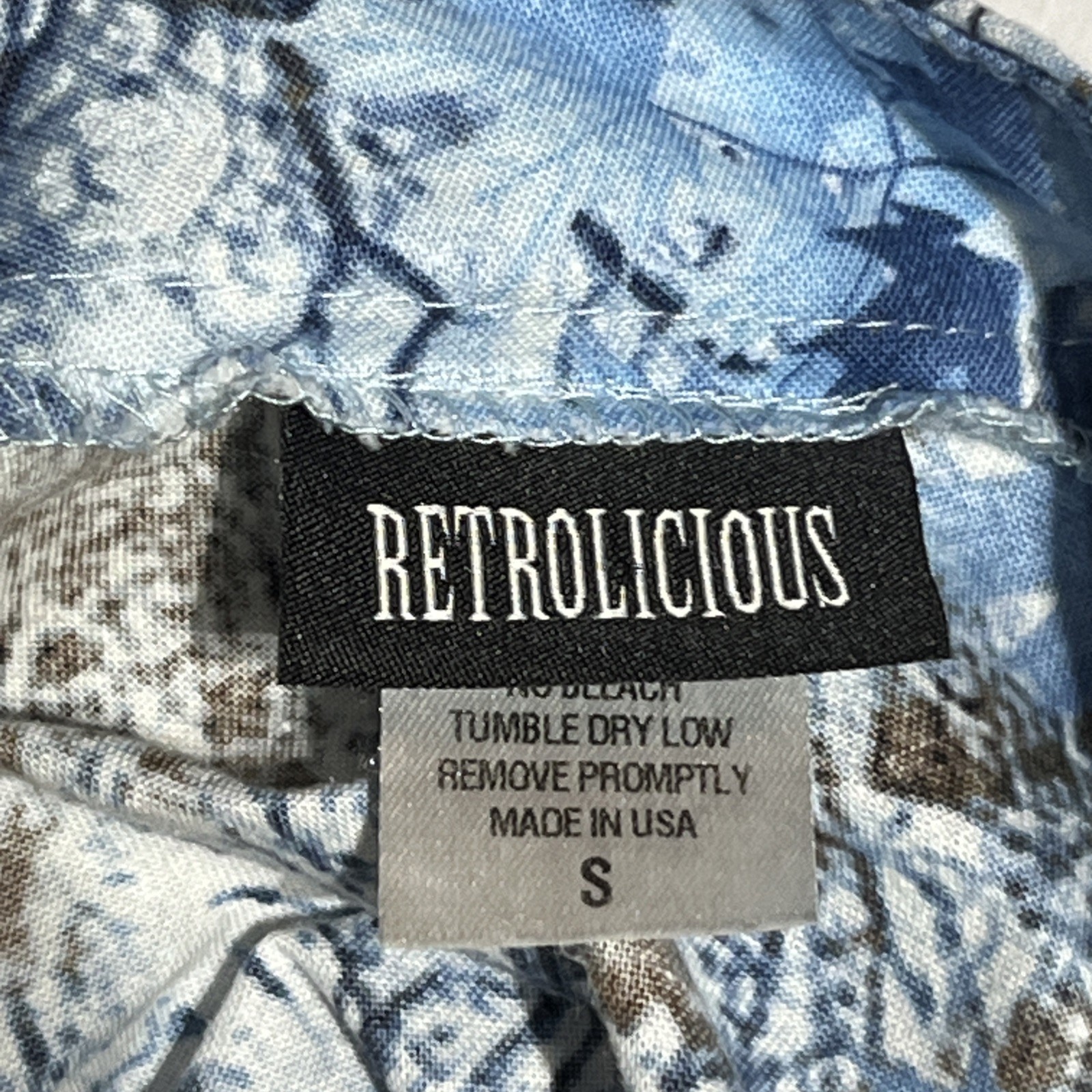 Retrolicious Dress Retro Winter Woods Holiday Print Small Knee Length Cap Sleeve