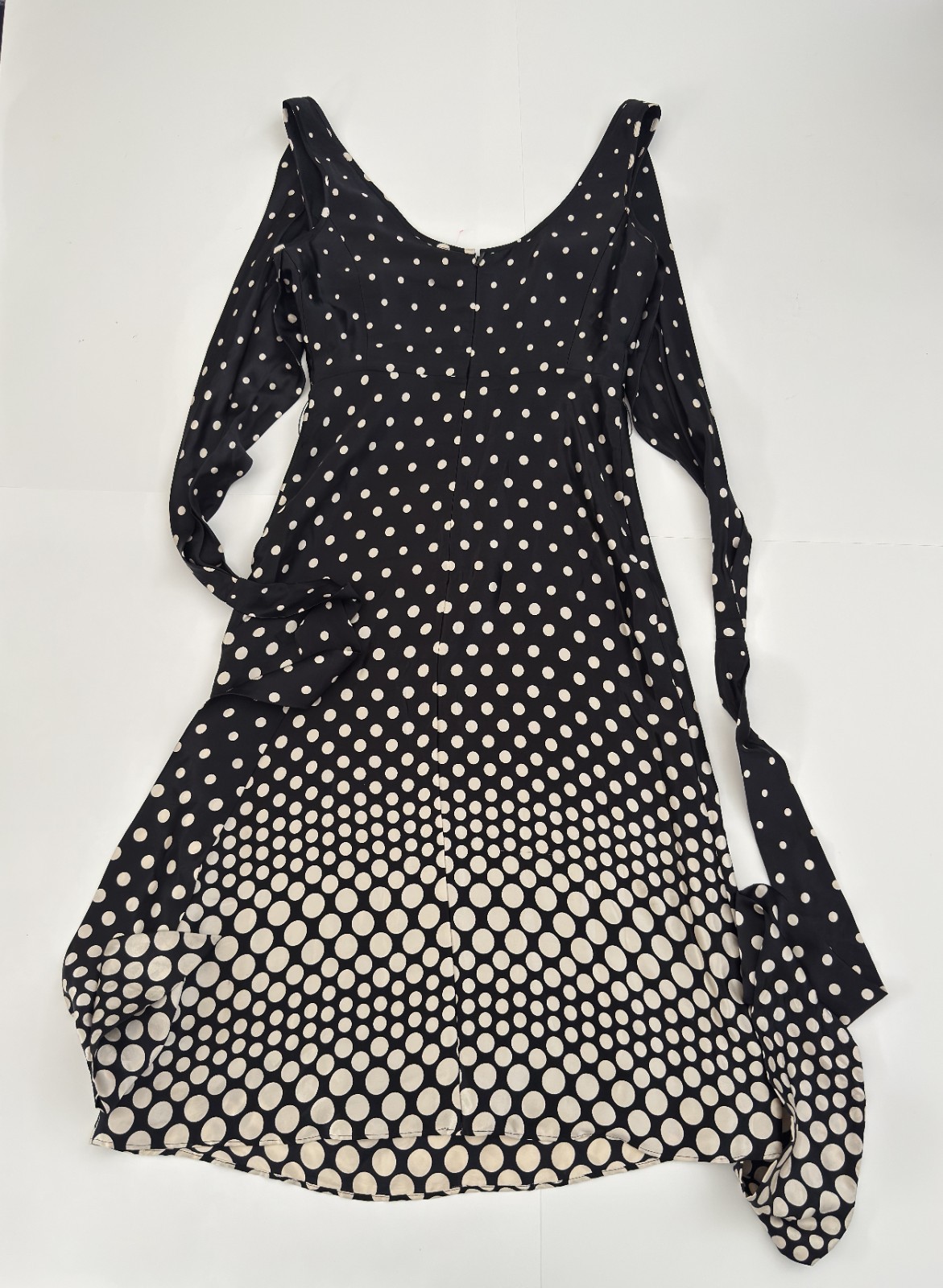 Ted Baker Black Polka Dot Silk Women’s Dress Size Ted 1 US 2/4