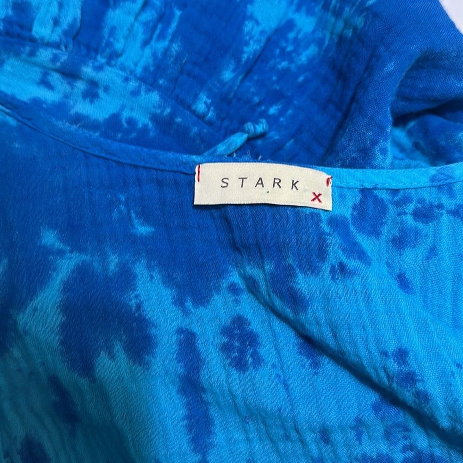 STARK X Blue Halter Wrap Dress