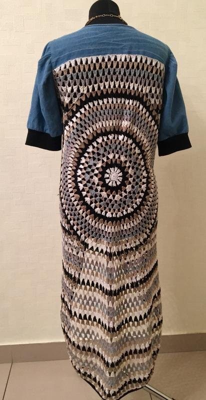 Women Chloé dress multicolor denim 40/L/48