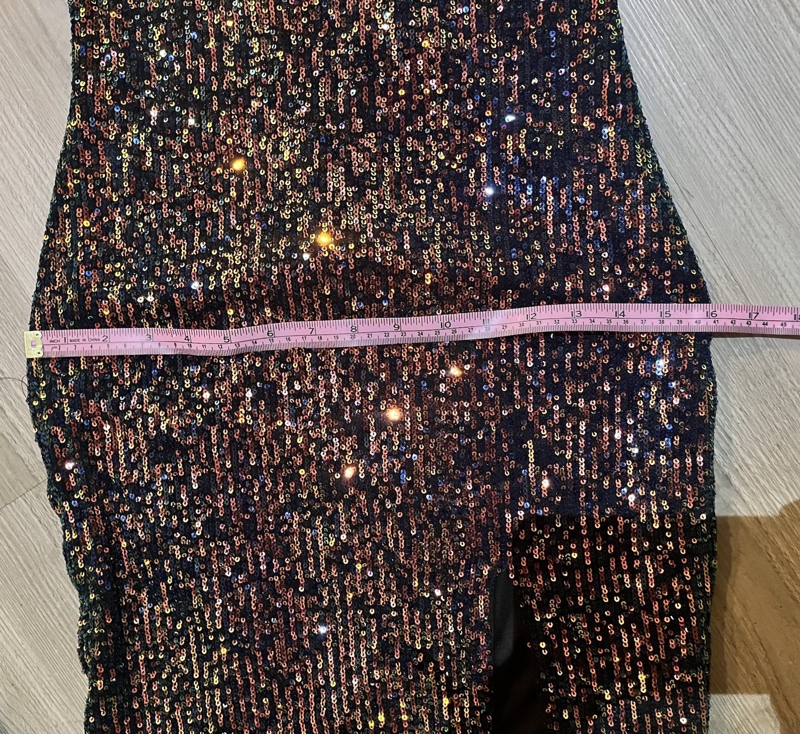 “Color Spectrum Sequin Party Dress