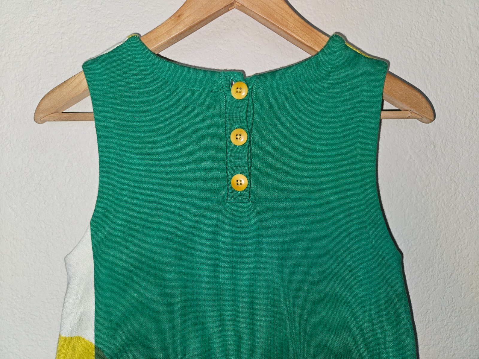 Moth Shapeshift Sweater Tunic Mini Dress Size XS Green Ivory Gold Anthropologie