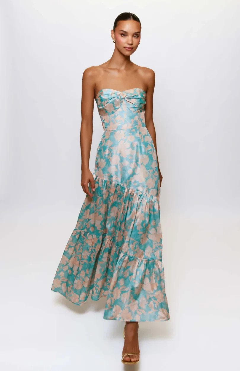 Hutch Phoebe Strapless Maxi Cocktail Dress- Size 10 (LK#1187 A)