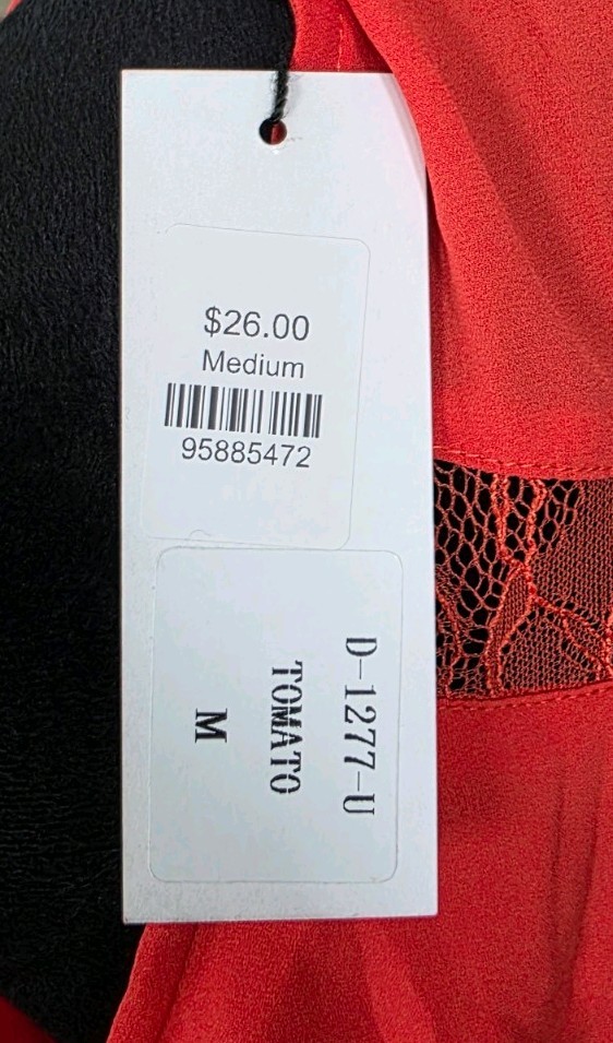 Strut & Bolt Red Prom / Wedding Guest Long Dress Size Medium