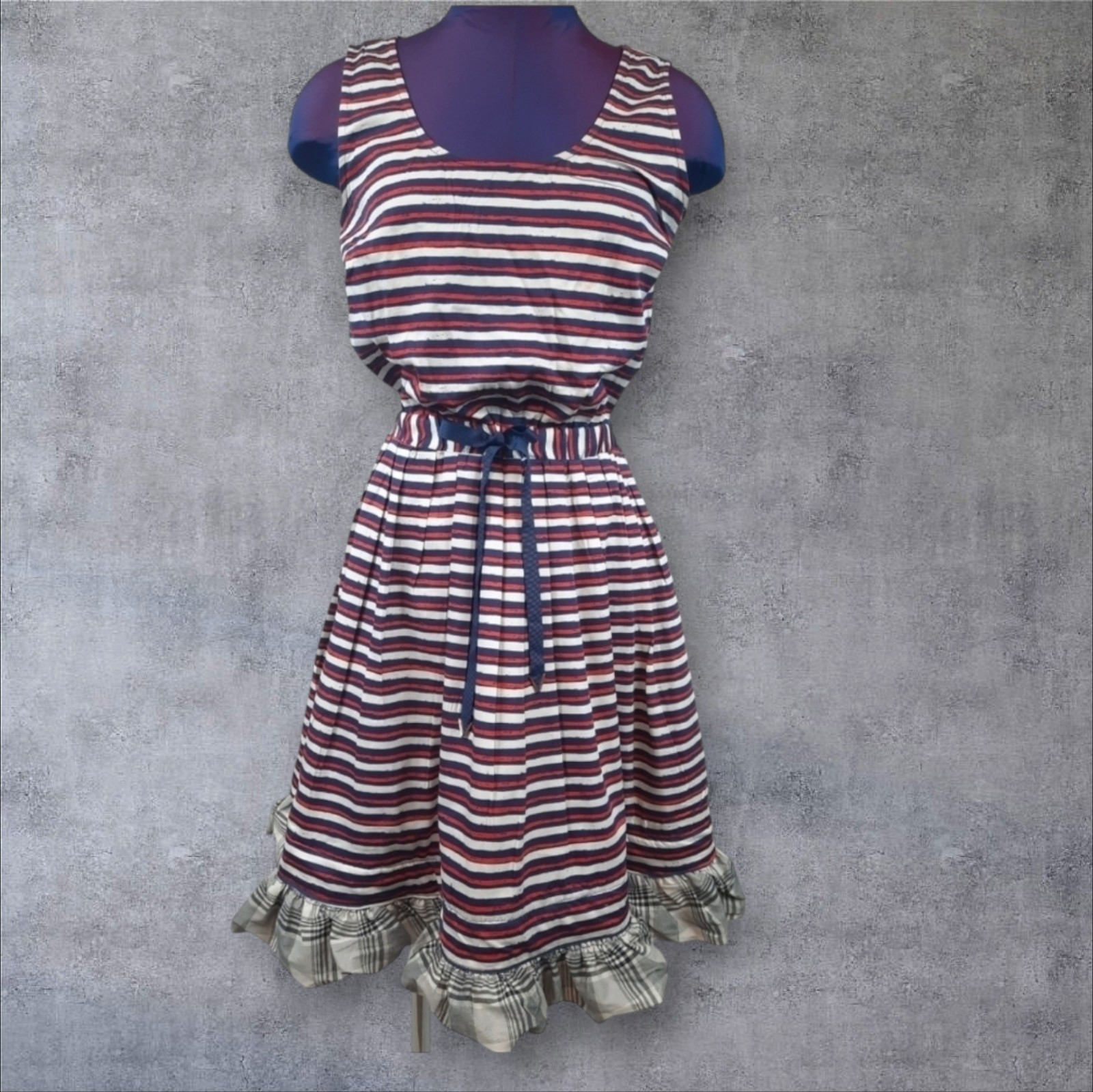 Maison Jules Customized Ruffle A-Line Patriotic Dress Size Large Women’s W59
