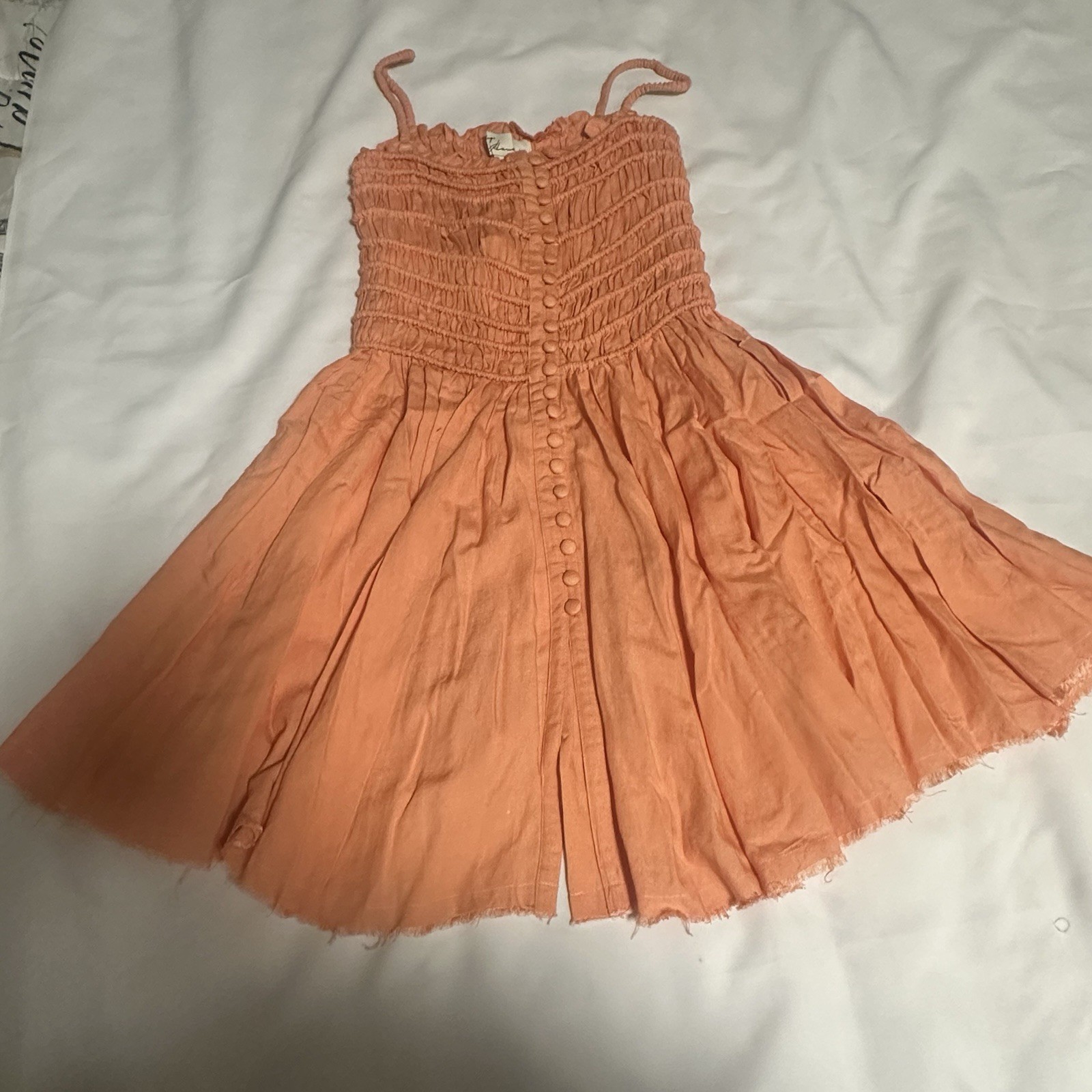 Vintage Havana Strappy Dress Size S Color Orange
