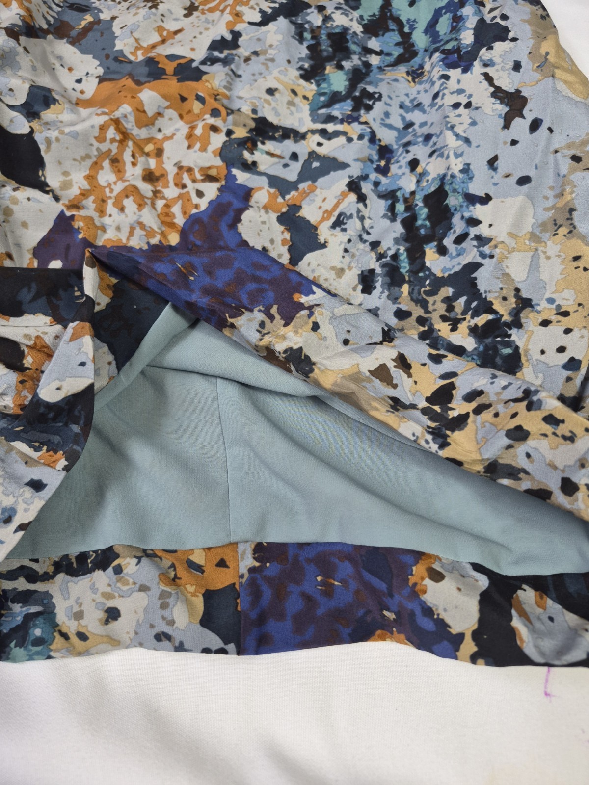 ANDREW MARC ADELE RIVER STONE FLORAL PRINT SILK COTTON SLEEVELESS DRESS$260-sz 0
