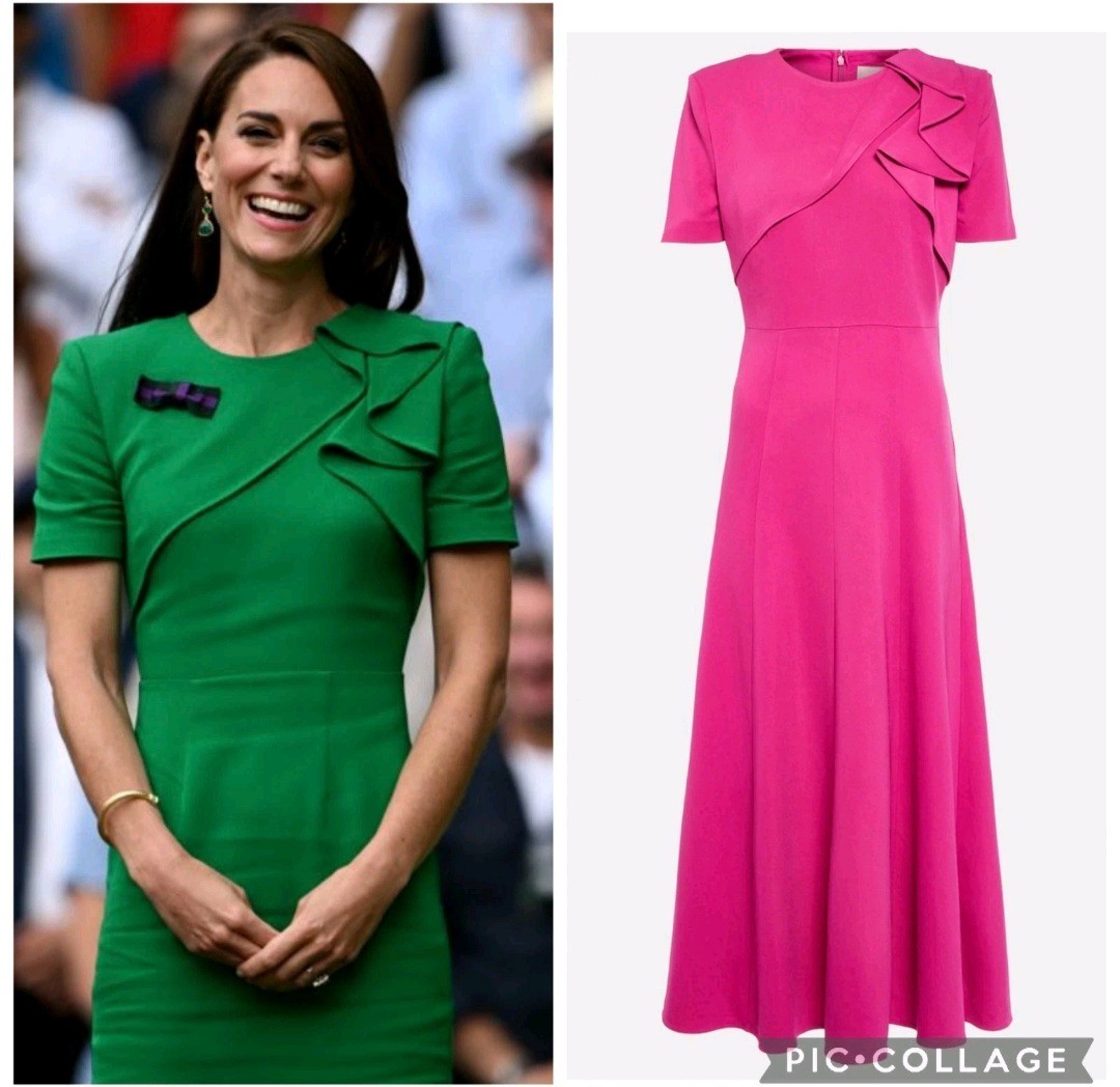 BNWT Roland Mouret Cady Asymmetric Midi Dress 12 8 ASO KATE MIDDLETON RRP £750