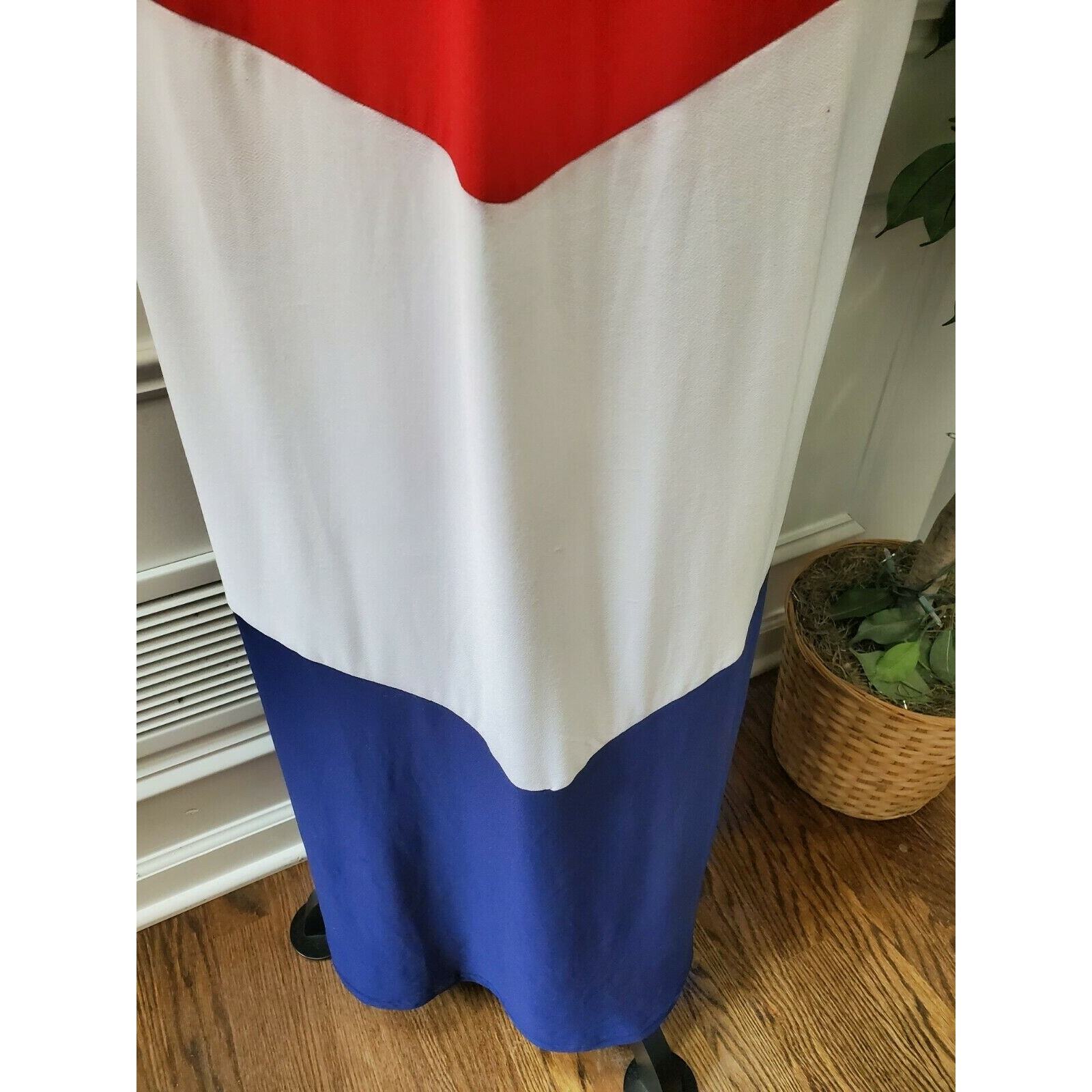 Rouge Women’s Multicolor Polyester Round Neck Sleeveless Long Maxi Dress Size 2X