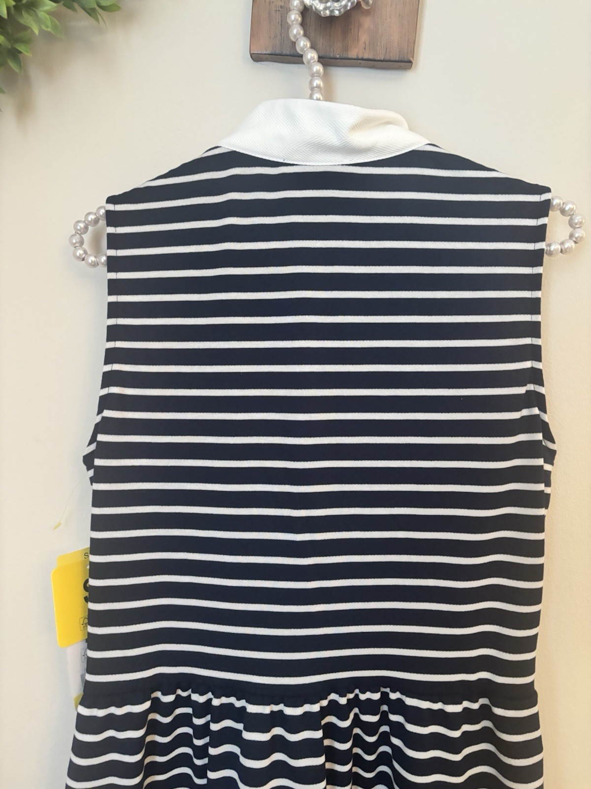 NWT Nautica Womens Size Small Blue White Stripe Sleeveless Knit Dress Nautical