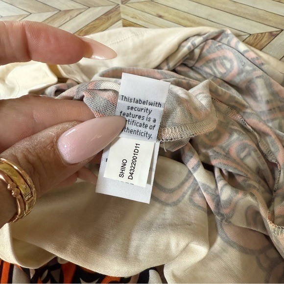 DVF Mini Shift Dress Mod Retro 14 Ivory Orange Geometric Silk Jersey 60s Style