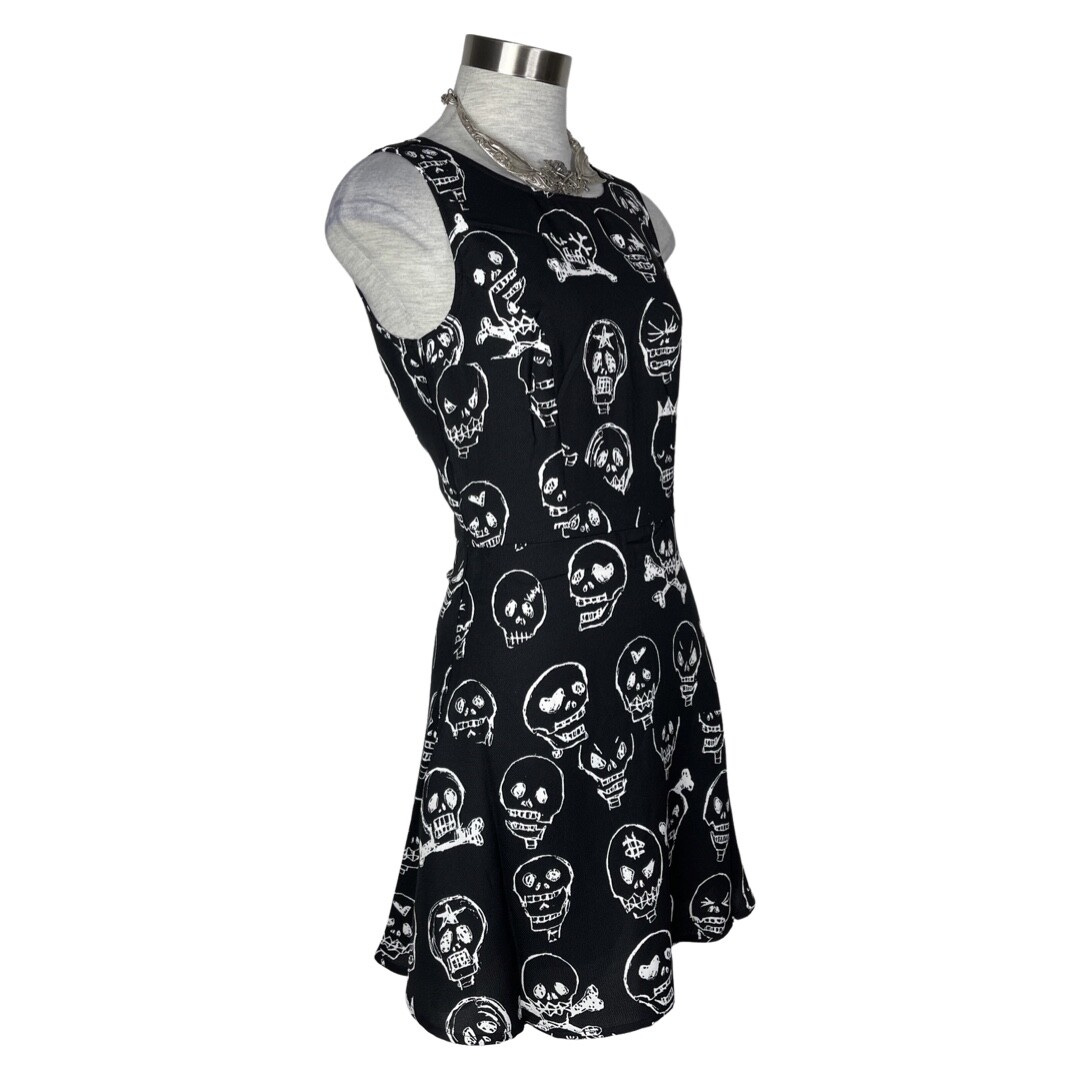 VOODOO VIXEN SKULL ROCKABILLY PSYCHOBILLY RETRO TATTOO 50’S SKATER DRESS DRA8064