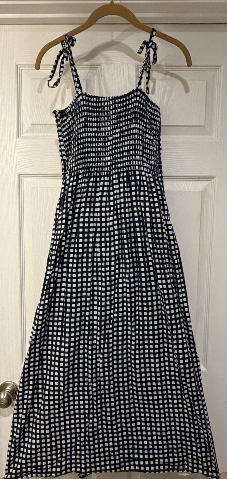 Emerson fry India collection Navy Blue And White Button Front Dress Size XS/S