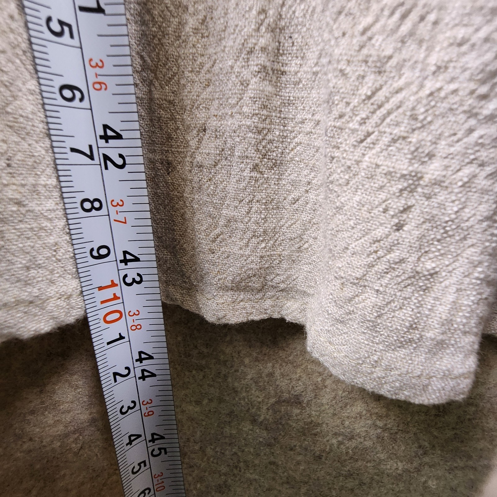 Roolee Maxi Dress Ivory Linen Blend Women L Button Front Cottagecore