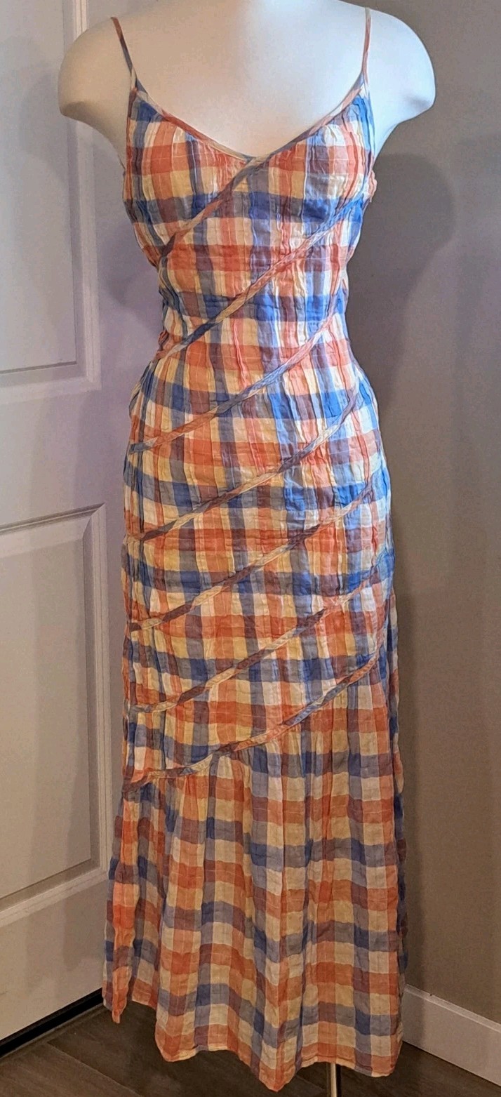 Rejina Pyo Designer RTR Gingham Dress British Size 6