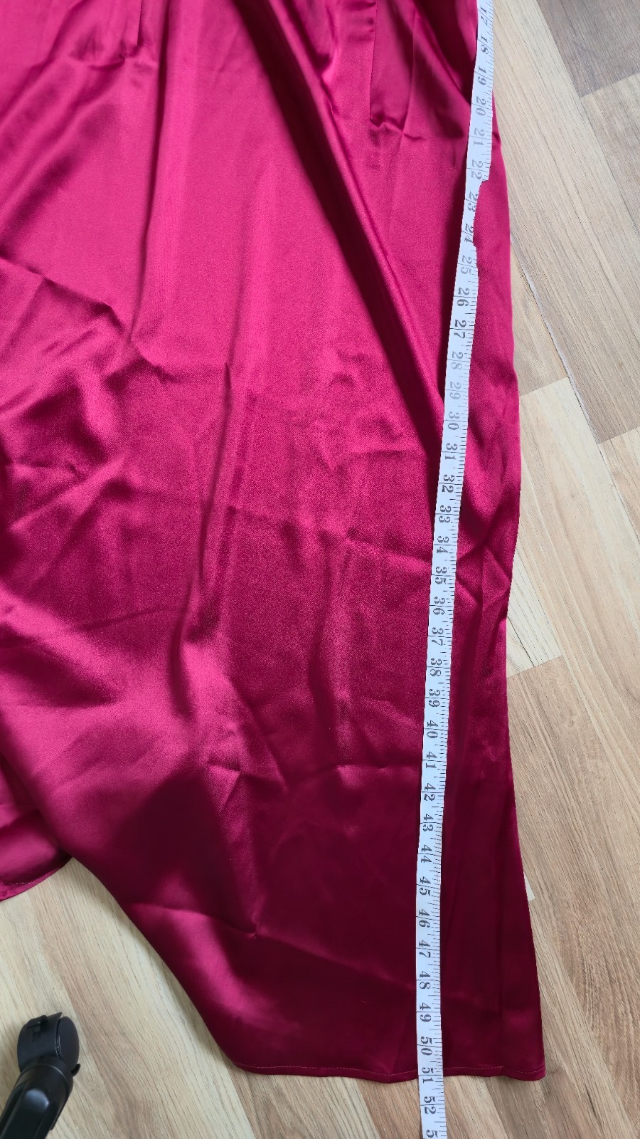 Never Fully Dressed Mimi evening satin dress burgundy size uk14
