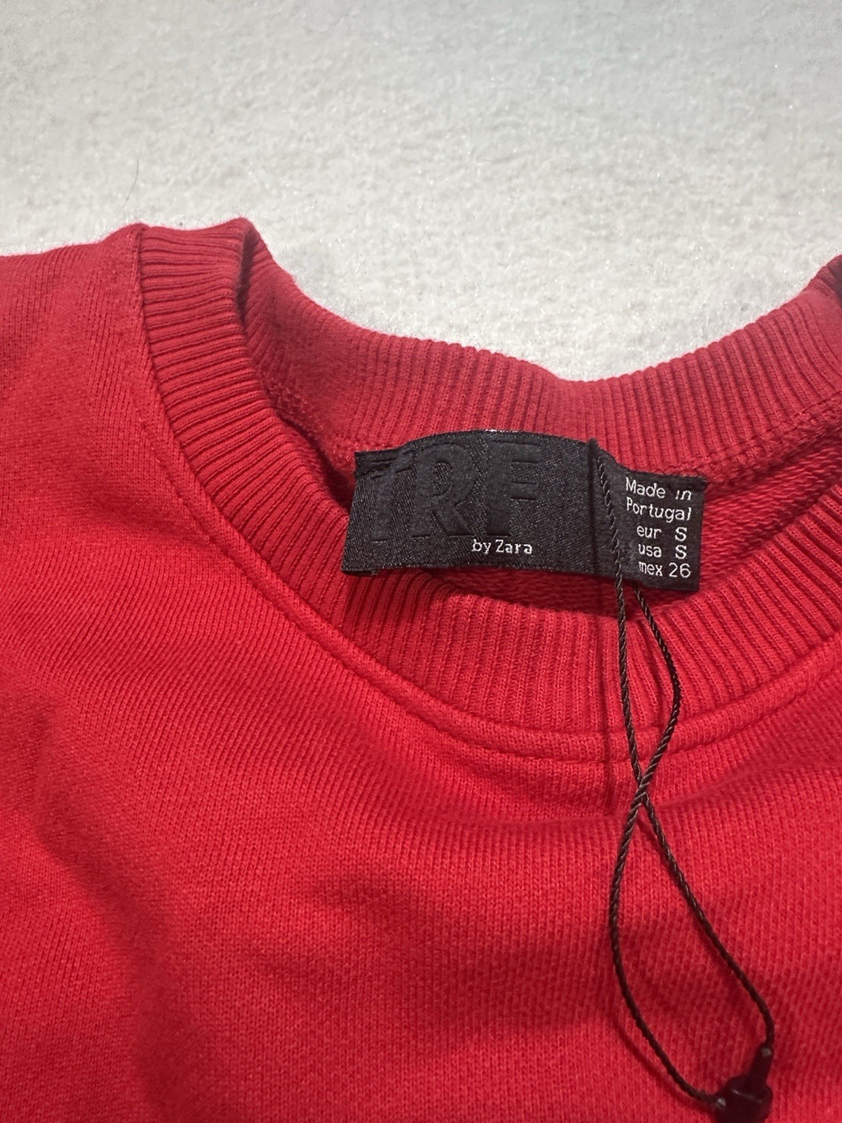 Zara Trf Collection Red Midi Dress Sz S Long Sleeve