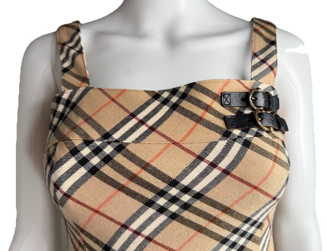 Burberry Blue Label Nova Check Mini Dress + Buckle Size 36 Japan Exclusive Y2K