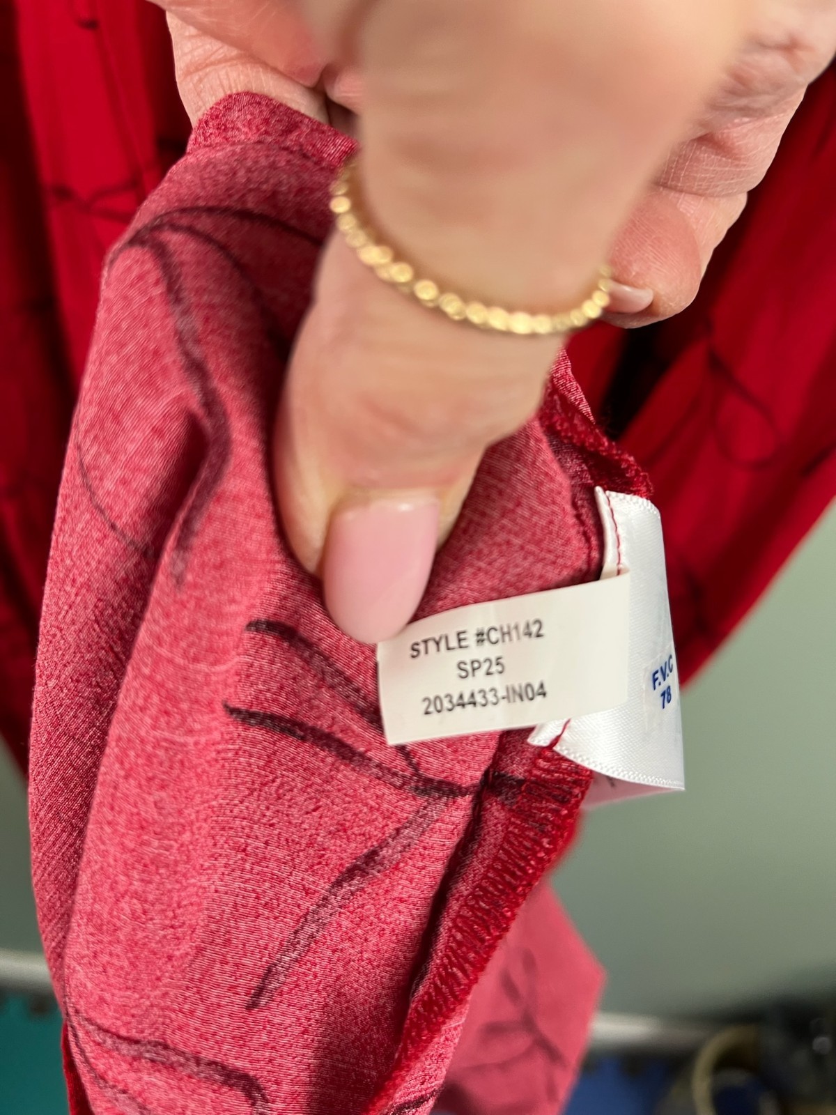 J.Crew Drapey Pleated Bow Print Red Shirtdress Womans Size 18 Cute Preppy
