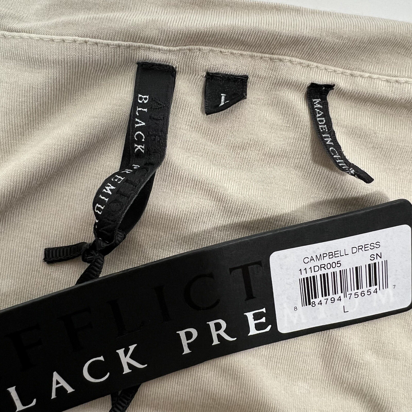 NWT AFFLICTION AMERICAN CUSTOMS Black premium Adjustable Straps Dress Studded L