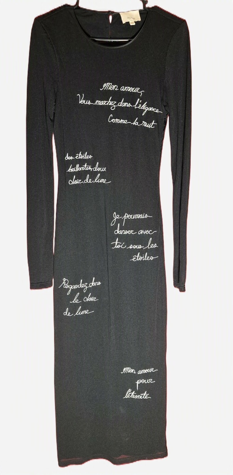 Cinq a Sept “Love Letter” Jersey & Mesh Dress