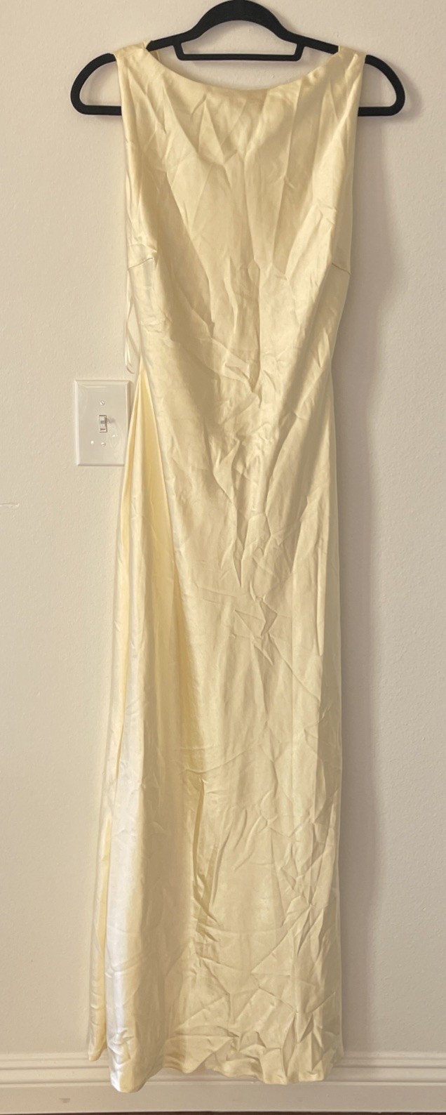 Runaway The Label ADAIR MAXI DRESS LEMON size S NWT